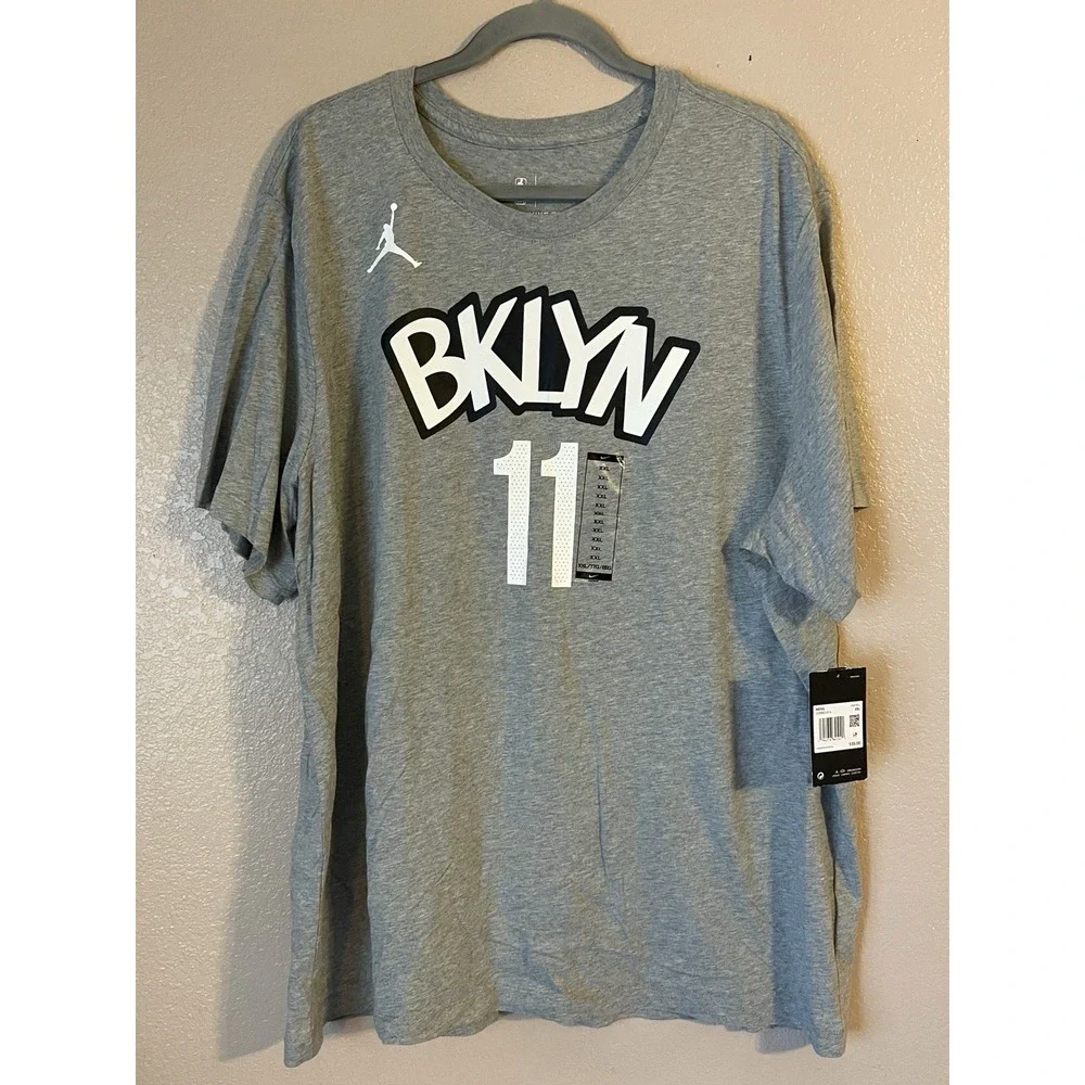 Men's 2XL NWT Brooklyn Nets Jordan Brand Kyrie Irving Statement Edition Shirt